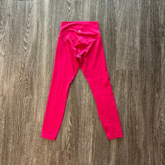 Lululemon Align Pant II 25" in Ruby Red High-Rise Leggings Size 4 EUC Nulu Yoga - Picture 13 of 13